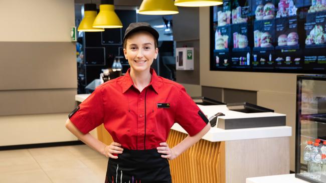 A teenage worker at McDonald's Australia.