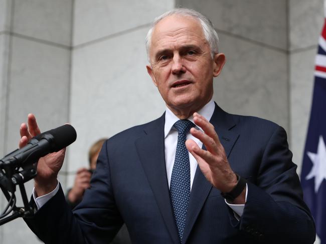 Malcolm Turnbull is ready to call a party room meeting at midday and stand down as Prime Minister if he receives a petition. Picture: Kym Smith