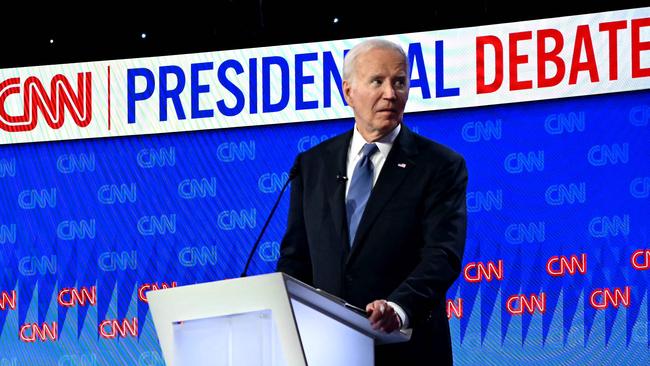 Joe Biden did land a number of punches. Picture: AFP.