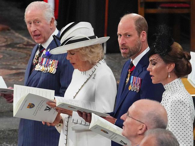 The royals all took part in the significant occasion. Picture: AFP