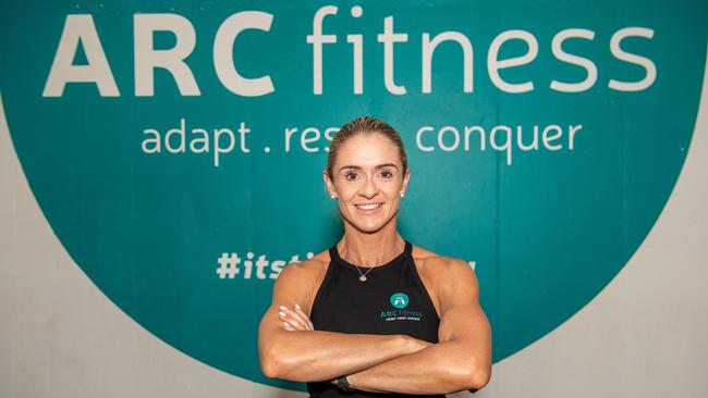 Ange Liddicoat from ARC Fitness at Carey Street opens for their new training sessions in Darwin CBD. Picture: Pema Tamang Pakhrin