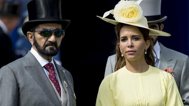 Princess Haya Bint Al Hussein and Sheikh Mohammed Bin Rashid Al Maktoum at the Epsom Derby in 2017. Picture; Getty Images.