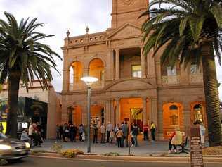 A large crowd gathered at the Warwick Town Hall to share their thoughts and concerns about a proposed $100 million solar farm in the Freestone Valley. Picture: Marian Faa