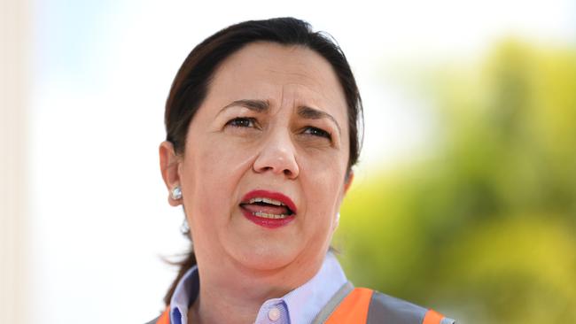 Premier Annastacia Palaszczuk has been acting like the underdog despite a surge in popularity. Picture: NCA NewsWire / Dan Peled