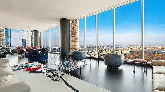 Australian entrepreneur David Collard's apartment overlooking Central Park in New York: Picture: Supplied