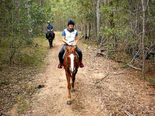 Hitting the trails at Curra Ridge Horse Rides. Picture: Contributed