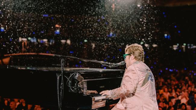 A photo of the Elton John concert at Allianz this year. Photo: Ben Gibson. © 2023 HST Global Limited. Rocket Entertainment