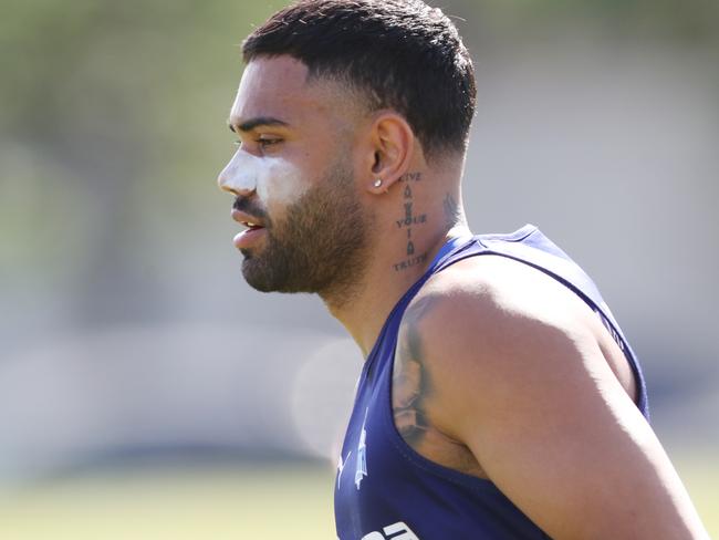 North Melbourne AFL training. Pic of Tarryn Thomas. Friday, November 24, 2023. Picture: David Crosling