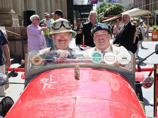 Warren Brown and Matthew Benns from The Daily Telegraph. Picture: NewsWire/ David Crosling