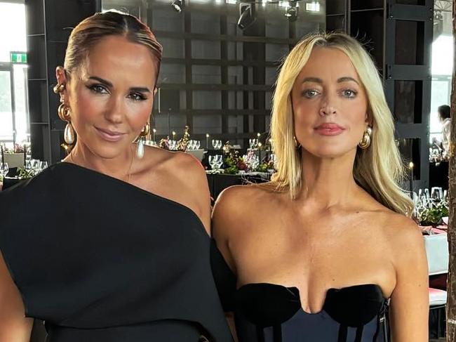 Celebrity besties Jackie O and Pip Edwards sent fans into a spin with this snap, with some labelling it "super hot". Picture: Instagram/JackieO