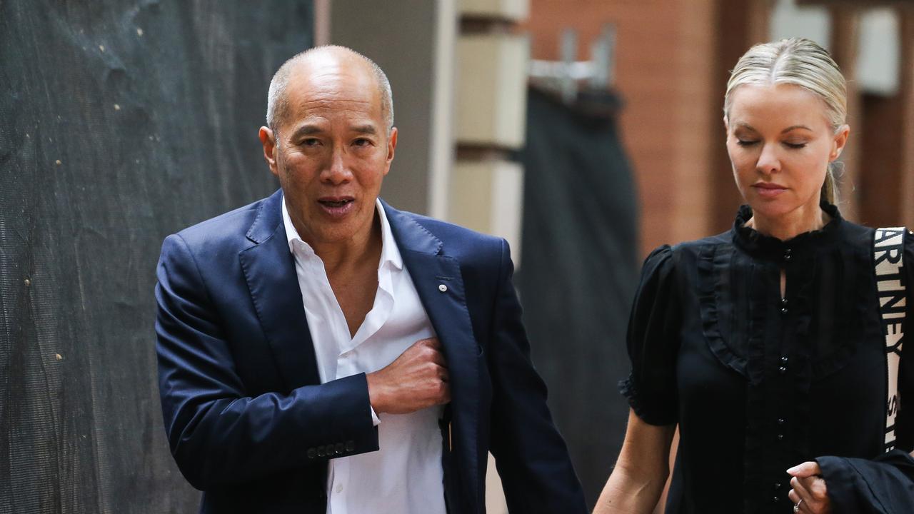 Dr Teo (left, with his fiancee Traci Griffiths) was found to have not exercised appropriate judgment proceeding to surgery on one of his patients. Picture: NCA Newswire/ Gaye Gerard