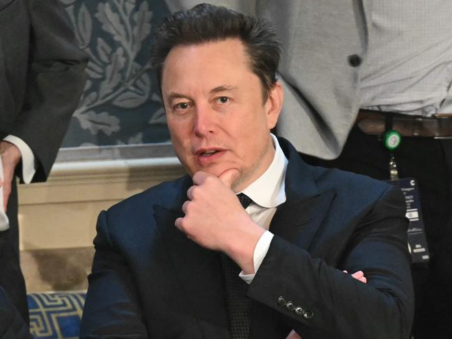 Tesla CEO Elon Musk arrives for Israeli Prime Minister Benjamin Netanyahu's speech to a joint meeting of Congress at the US Capitol on July 24, 2024, in Washington, DC. (Photo by SAUL LOEB / AFP)