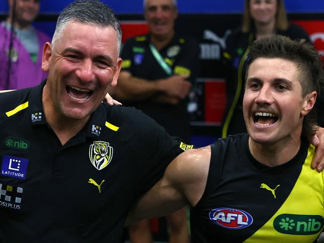 The departures of some premiership heroes has given the Tigers a massive draft haul. Picture: Quinn Rooney/Getty Images