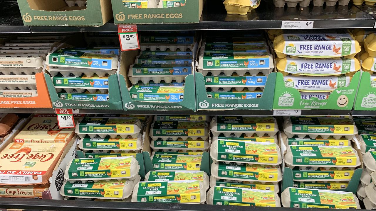 An egg limit has been placed in Woolworths stores in NSW, Victoria and ACT. Picture: NCA NewsWire/Tertius Pickard