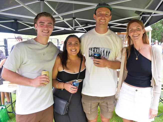 Jaxon Foon, Jade Ray-Angarane, Kurt Thomas and Jarney Thomas at the Alex Scott &amp; Staff Woolamai Cup on Saturday, February 8, 2025. Picture: Jack Colantuono