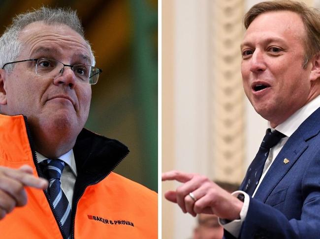 Queensland Deputy Premier Steven Miles accused Mr Morrison of trying to garner the support of ‘a coalition of anti-vaxxers’ to bolster his chances of re-election. Picture: News Corp Australia