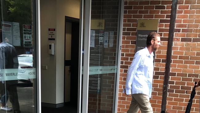 Jai Abberton leaving court on Wednesday.