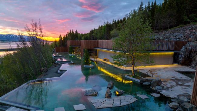 Forest Lagoon spa facility near Akureyri in northern Iceland.