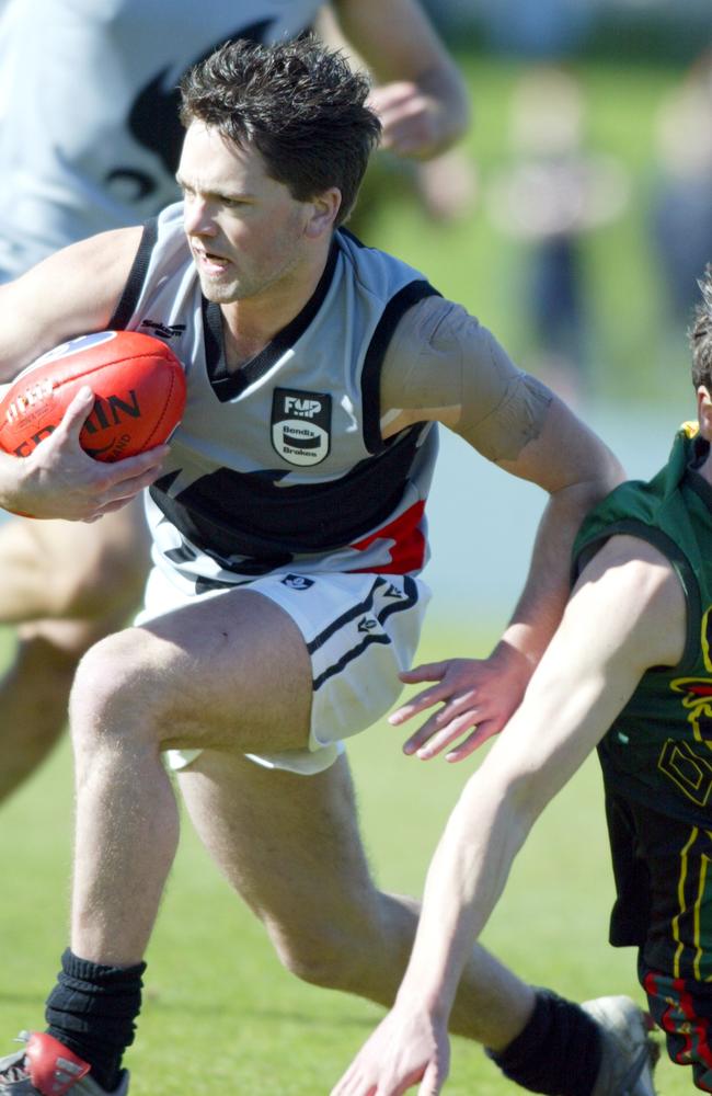 Chris O'Keefe in North Ballarat colours.