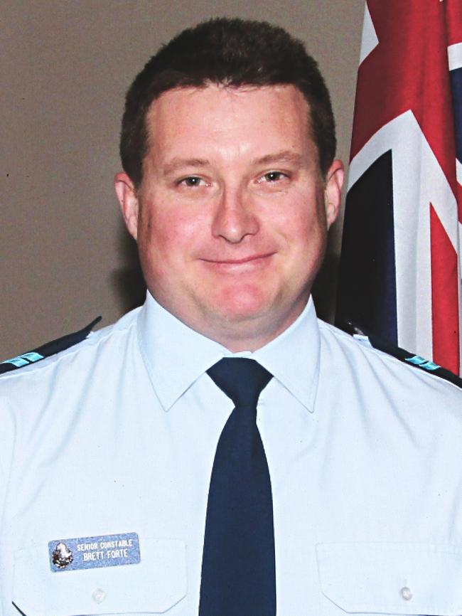 Senior Constable Brett Forte who was killed on duty on May 29, 2017
