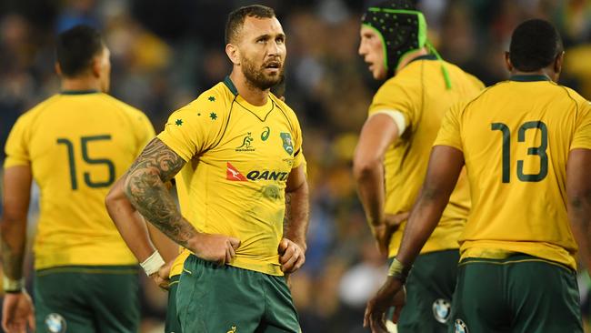 Quade Cooper has been dropped by Wallabies coach Michael Cheika.