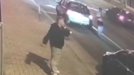 Police are searching for this man, who fled a nasty crash at Klemzig, leaving his passenger behind trapped in the car. Picture: Tim Hatfield/7NEWS Adelaide.