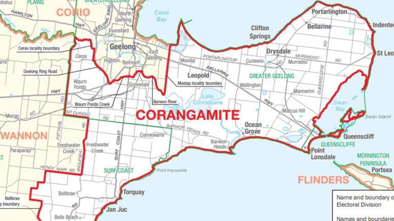 The race in Corangamite continues to heat up. Source: Australian Electoral Commission (2024).