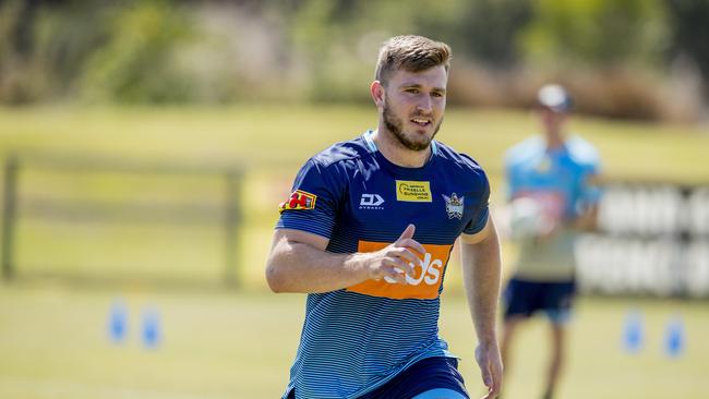 Jai Arrow at pre-season training. Picture: Jerad Williams