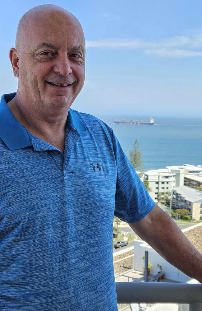 Caloundra resident Peter Bramman spotted the Venus super yacht from the balcony of his apartment.