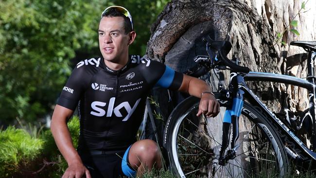 Filling in ... Australian Team Sky rider Richie Porte.