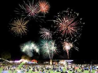 Ipswich New Year's Eve 2015 at North Ipswich Reserve. Fireworks Finale Spectacular. Photo: David Nielsen / The Queensland Times  #Image Digitally Altered#. Picture: David Nielsen