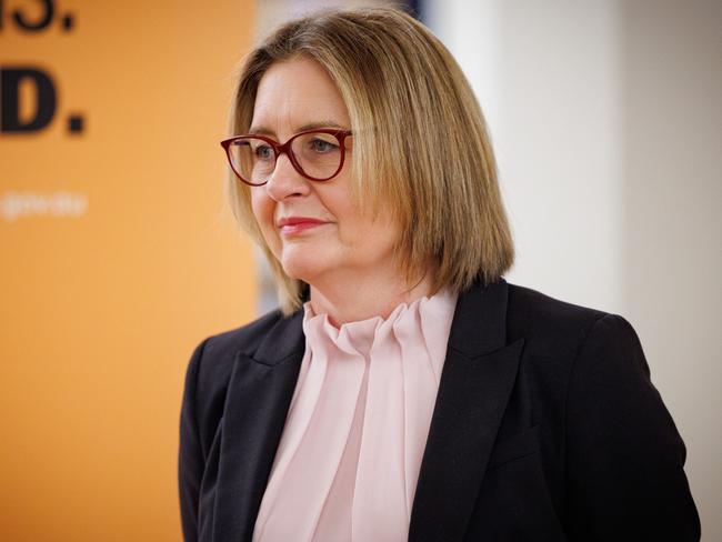 Premier Jacinta Allan said she was ‘disappointed’ by the exams bungle. Picture: Nadir Kinani