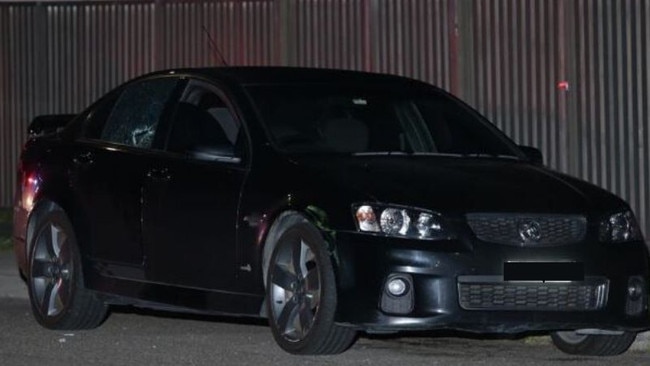 The group of men got out of a black Holden Commodore believed to be similar to this car. Picture: file