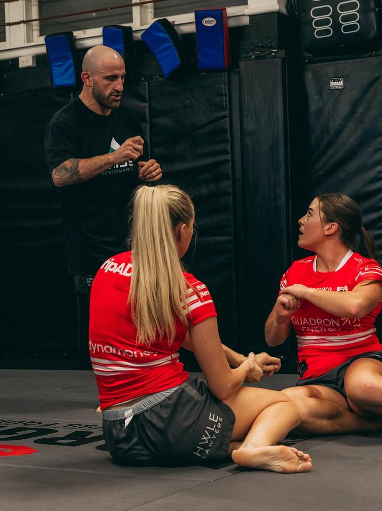 UFC world champion Alexander Volkanovski has done some work with the Dragons' NRLW team during their pre-season. Picture: Instagram