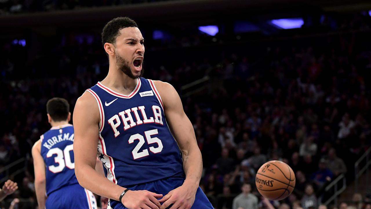 Nba 2019 News Ben Simmons Three Pointer Philadelphia 76ers Video Stats Scores Highlights Herald Sun