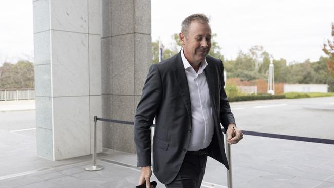 CANBERRA, AUSTRALIA, NewsWire Photos. MAY 13, 2025: Parliament House in Canberra. The federal parliamentary Liberal Party will meet to elect a Leader of the Opposition and Deputy Leader of the Opposition, Garth Hamilton arrives at Parliament House. Picture: NewsWire / David Beach