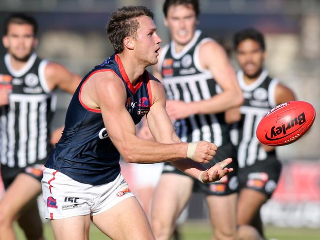 Norwood's Peter Bampton in action during the win against Port Adelaide.