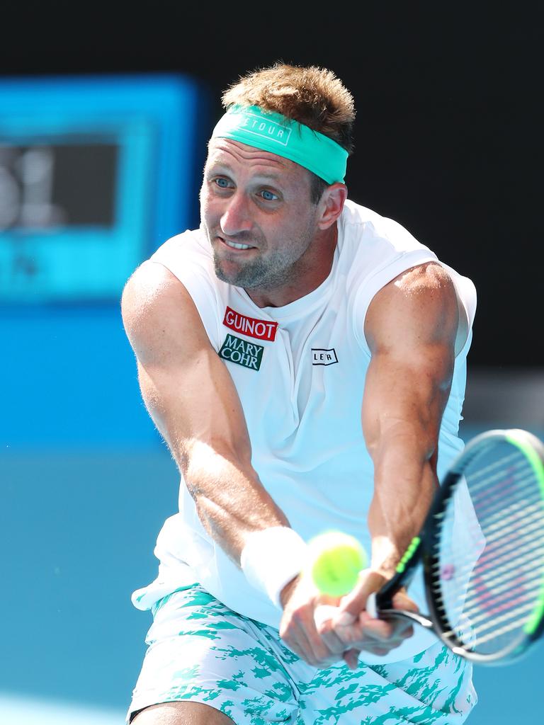 Tennys Sandgren at the 2020 Australian Open. Photo: Mark Stewart