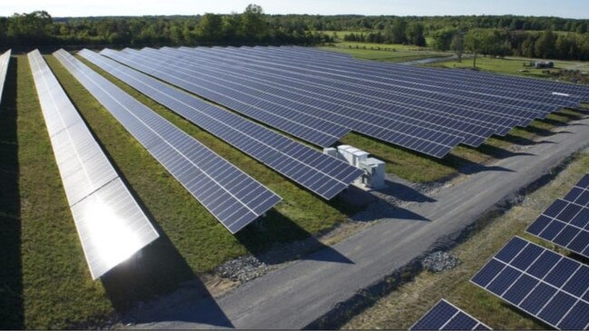 What the proposed solar farm would look like once completed. Picture: Supplied