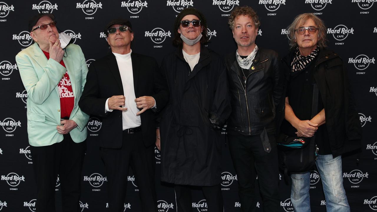 Robin Zander (second left) and the members of Cheap Trick. Picture: Don Arnold/WireImage.