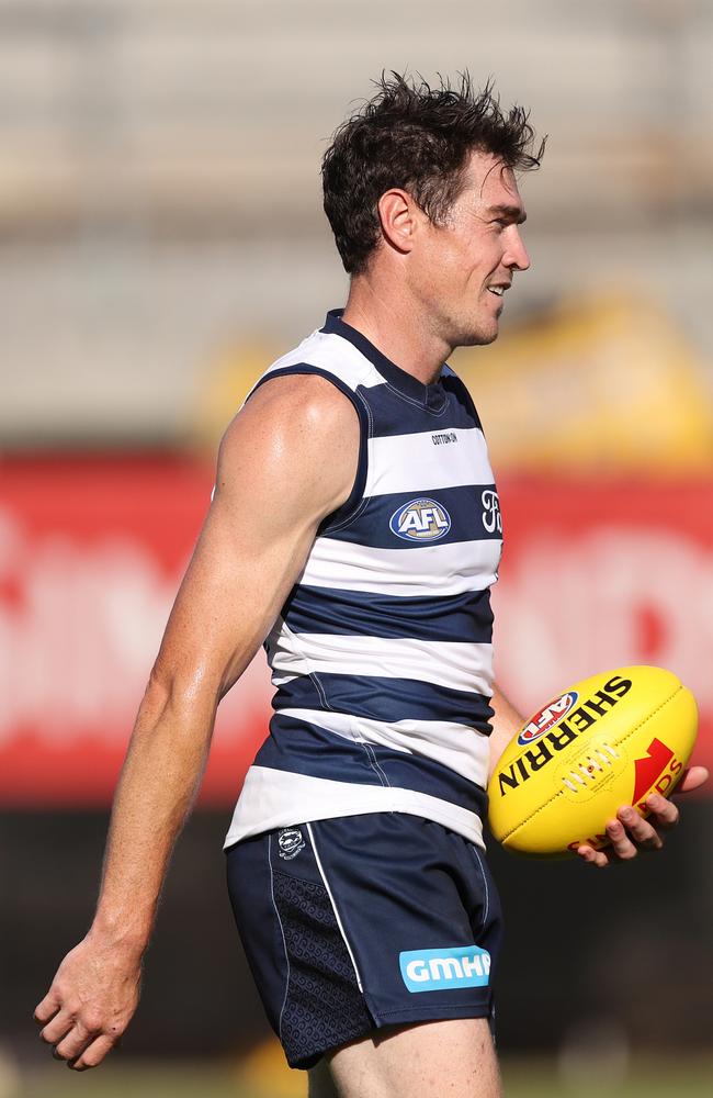 Jeremy Cameron could miss an early-season game. Picture: Kelly Defina