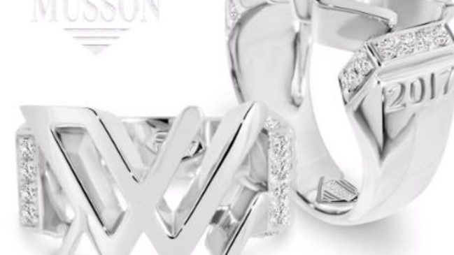 AFLW grand final rings for 2017