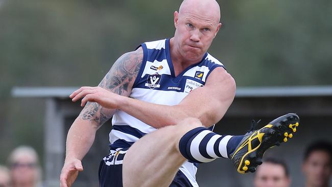 Barry Hall booted eight goals for Percedale on Good Friday last year. Picture: Yuri Kouzmin