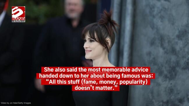 Winona Ryder was brought up being told fame is meaningless