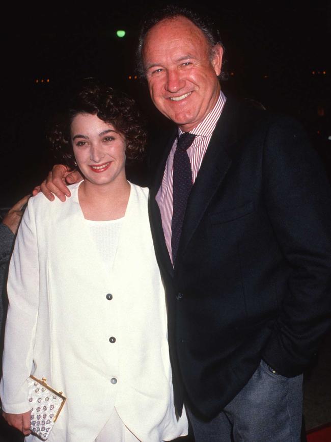 Hackman with daughter Leslie in California in 1991. Picture: Ron Galella / Getty