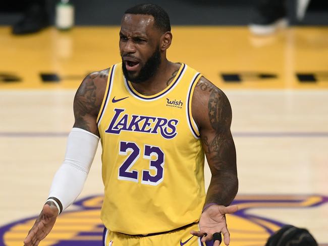 LeBron James of the Los Angeles Lakers.