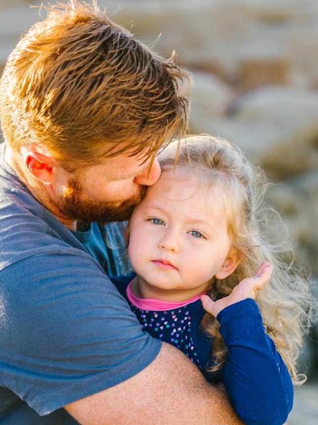 Dr Matt Dun lost his daughter Josephine, 4, last month to DIPG. Picture: littlekitephotography.com.au