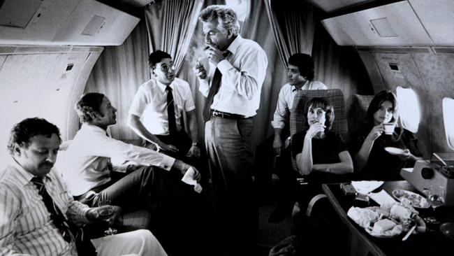 Hawke took up smoking Swiss Villiger cigars on-board flights, thanks to Barry Donovan. Picture: The Australian