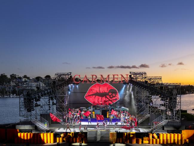 Carmen on Cockatoo Island. Picture: Hamilton Lund