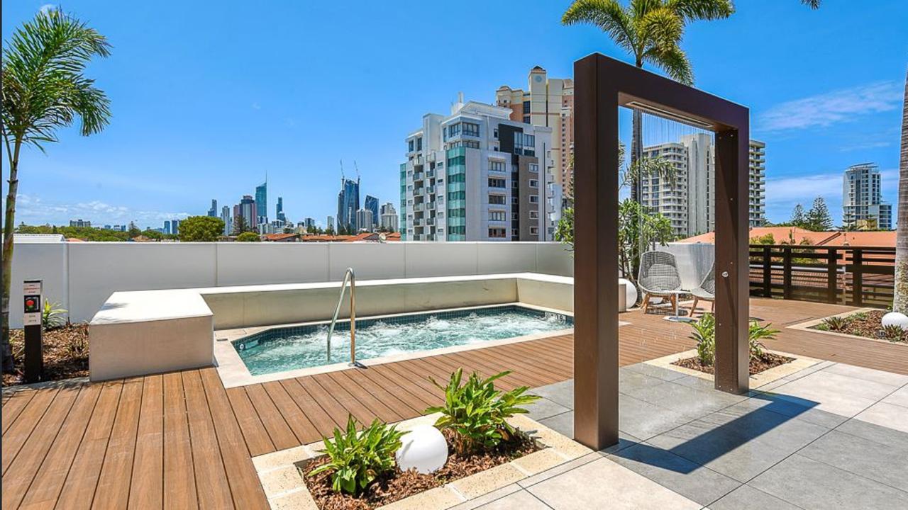 An apartment at 31 Queensland Avenue, Broadbeach, Queensland was seized.